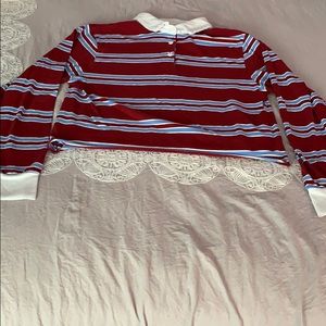 Cropped uniform style long sleeve